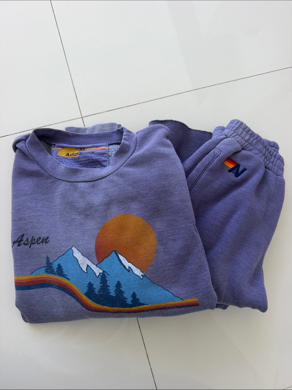 Aviator Nation Purple 'Aspen' Mountain Set - Picture 2 of 12